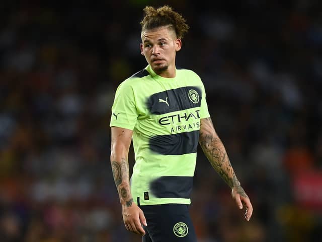 Kalvin Phillips of Manchester City looks on during the friendly match (Photo by David Ramos/Getty Images)