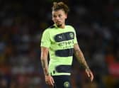 Kalvin Phillips of Manchester City looks on during the friendly match (Photo by David Ramos/Getty Images)