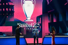 UEFA Champions League draw. Image: OZAN KOSE/AFP via Getty Images