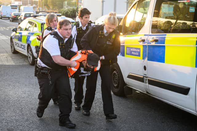 Around 25 Just Oil protesters were arrested on Friday morning