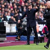 Aston Villa manager Steven Gerrard shouts instructions to his players as they faced David Moyes’ West Ham United last season