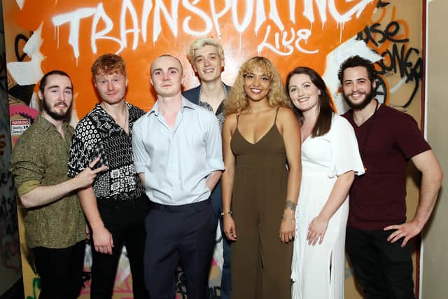 The cast of Trainspotting Live in New York. Photo: Getty