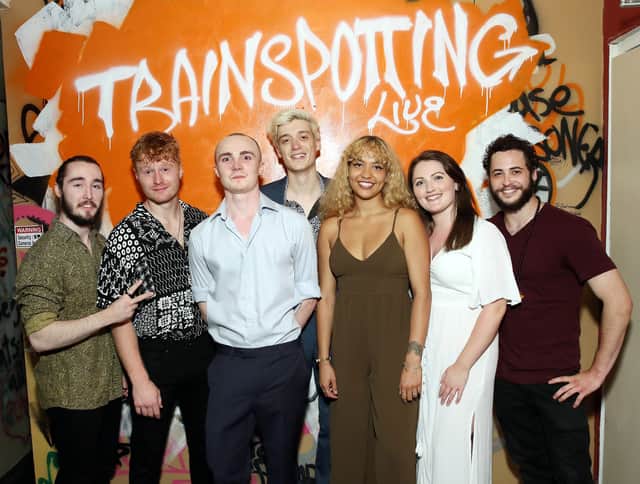The cast of Trainspotting Live in New York. Photo: Getty
