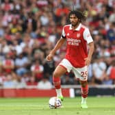 Mohamed Elneny in action against Fulham