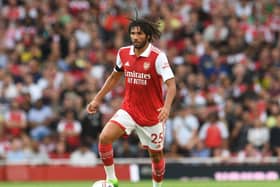 Mohamed Elneny in action against Fulham