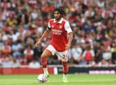 Mohamed Elneny in action against Fulham
