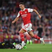 Granit Xhaka surges forward against Aston Villa