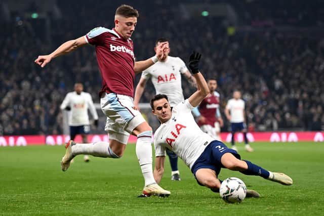 West Ham United full-back Harrison Ashby. (Photo by Shaun Botterill/Getty Images)