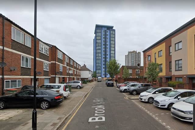 Met Police officers rushed to Brooks Road, Newham on Tuesday evening. Credit: Google