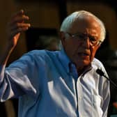 Bernie Sanders addresses striking workers at RMT rally