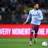 Douglas Luiz of Aston Villa in action during the Pre-Season Friendly match between Manchester United (Photo by Albert Perez/Getty Images)
