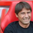 Tottenham manager Antonio Conte looks on during the Premier League match  (Photo by Michael Regan/Getty Images)
