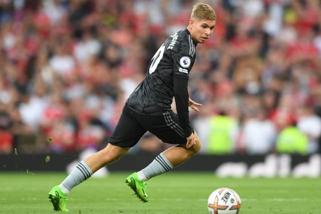 Emile Smith-Rowe’s minutes have been limited this season due to the top form of Arsenal’s other forward options