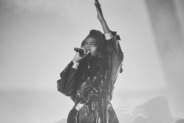 Little Simz performs during The BRIT Awards 2022