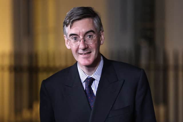 New minister for Energy and Climate Change, Jacob Rees-Mogg leaves Downing Street on September 6, 2022 in London, England (Photo by Rob Pinney/Getty Images)