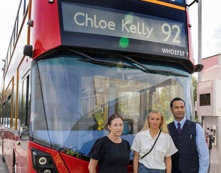 Chloe Kelly has had a TfL London bus named after her. Photo: TfL