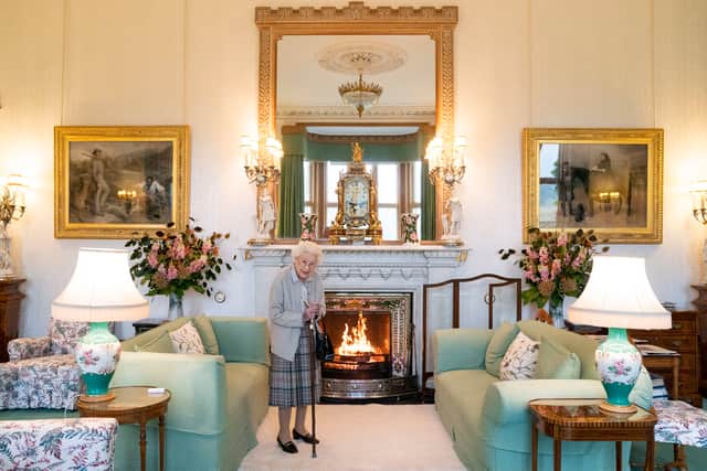Queen Elizabeth II waits to meet with the new prime minister Liz Truss at Balmoral. Photo: Getty