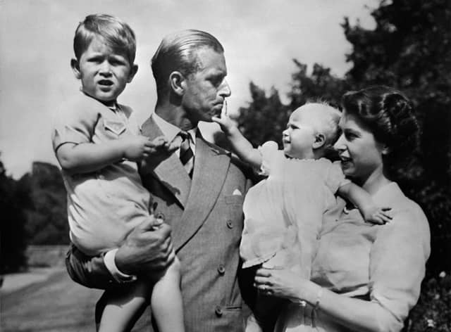 Queen Elizabeth and the Duke of Edinburgh. 