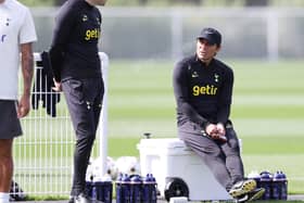 Antonio Conte, head coach of Tottenham Hotspur and Ryan Mason, first team coach at Tottenham  (Photo by Alex Morton/Getty Images)