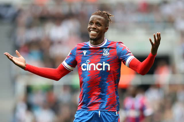 Wilfried Zaha of Crystal Palace in action during the Premier League match (Photo by Jan Kruger/Getty Images)