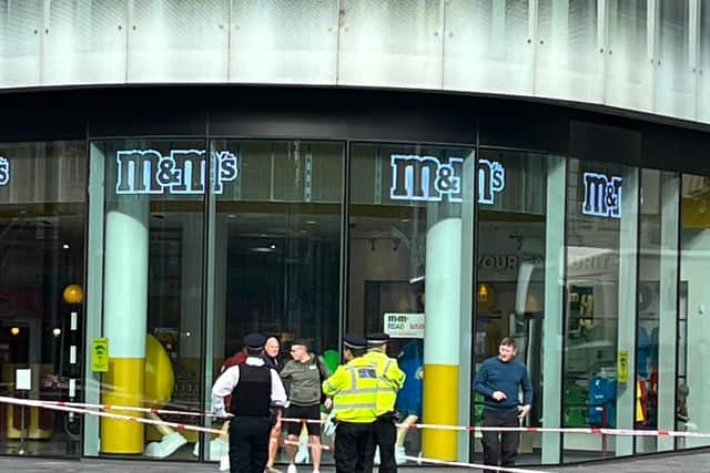 Officers in Leicester Square. Photo: LondonWorld