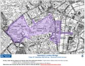 The roads contained within the purple section of the map will be closed all day on Friday. (Image: The Metropolitan Police)