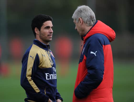 Arteta worked with Wenger at Arsenal