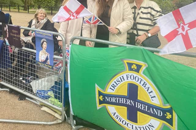 The Montgomery family over from Belfast. Photo: SWNS