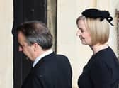 Prime Minister Liz Truss (R) and her husband, Hugh O’Leary. Photo: Getty