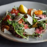 Steak tagliata and chimichurri by Thomas Godfrey, senior food manager at the Meat & Wine Co Mayfair. Credit: Meat & Wine Co Mayfair