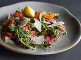 Steak tagliata and chimichurri by Thomas Godfrey, senior food manager at the Meat & Wine Co Mayfair. Credit: Meat & Wine Co Mayfair