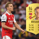 Martin Odegaard is Arsenal’s highest-rated player on FIFA 23 Ultimate Team, and he is also their best passer.