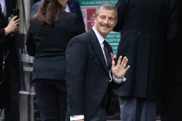 <p>TV personality Bear Grylls during the State Funeral of Queen Elizabeth II at Westminster Abbey on September 19, 2022 in London, England. (Photo by Tim Merry - WPA Pool/Getty Images)</p>