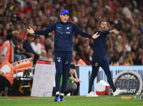 Thomas Tuchel, Manager of Chelsea reacts during the Premier League match (Photo by Mike Hewitt/Getty Images)