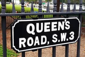 New street signs for Queen’s Road, in Kensington and Chelsea. Photo: RBKC