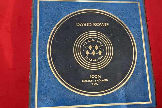 David Bowie’s plaque has been added to Camden’s Music Wall of Fame