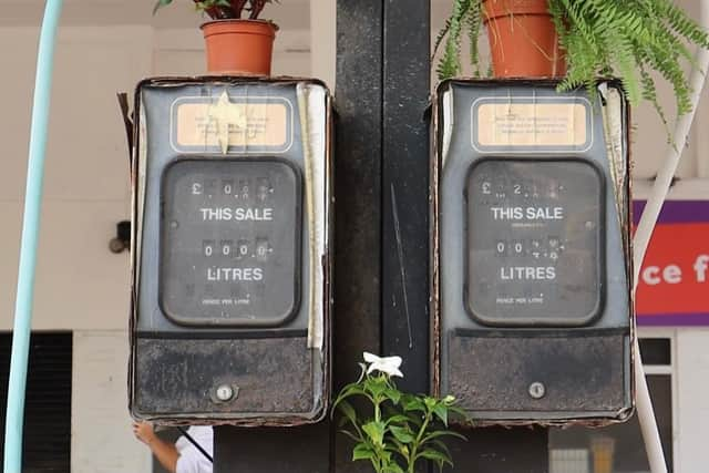 Green spaces were brought into the petrol station. Photo: LondonWorld