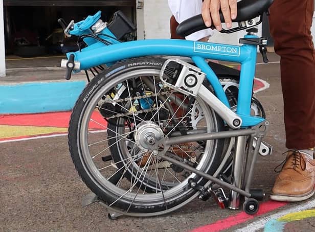 <p>Brompton Bikes and climate charity Possible turned a petrol station into a cycling oasis. Photo: LondonWorld</p>