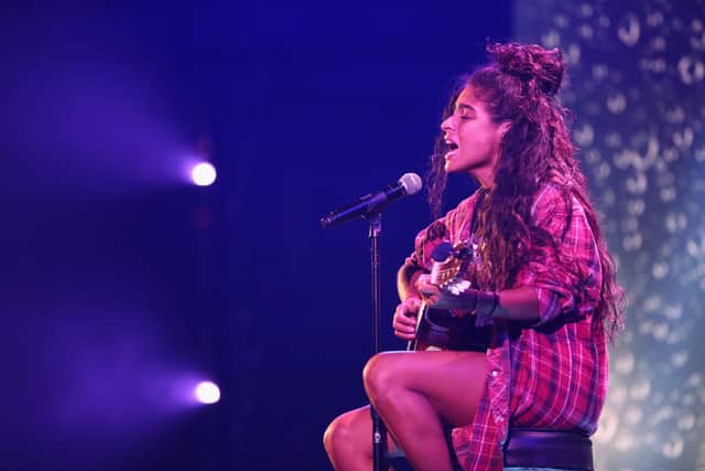 Jessie Reyez performs on stage at the WE Day UN at The Theater at Madison Square Garden