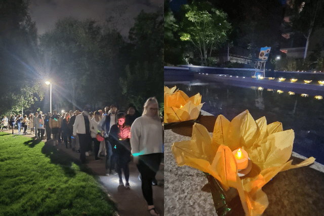 Friends, loved ones and community members gathered to walk in remembrance, led by Sabina’s family. Photo: Royal Borough of Greenwich