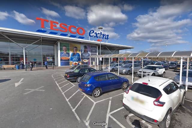 A pensioner in his 80s was killed by a van in a hit and run at a Tesco car park. Photo: Google Streetview
