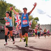 Runners at The 2021 Virgin Money London Marathon