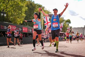 Runners at The 2021 Virgin Money London Marathon