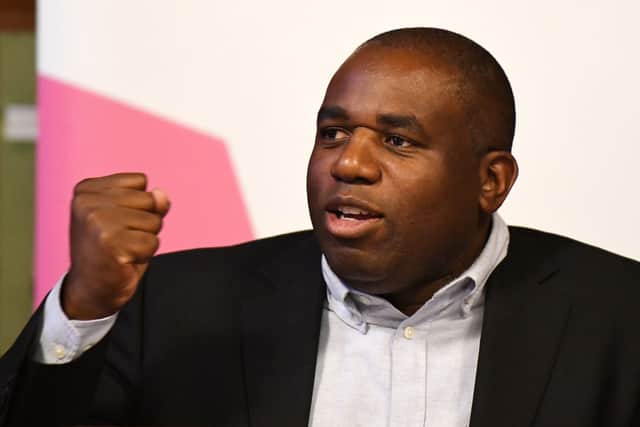 Shadow Foreign Secretary David Lammy