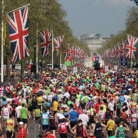 Tens of thousands of people will descend on central London for the marathon on 2 October. (Credit: Getty Images)