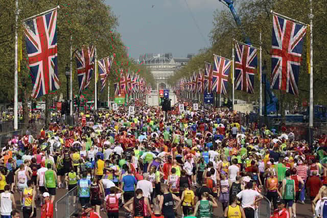 Tens of thousands of people will descend on central London for the marathon on 2 October. (Credit: Getty Images)