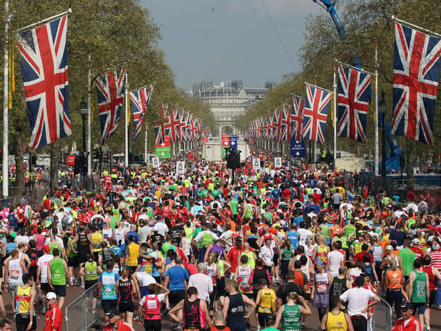 Tens of thousands of people will descend on central London for the marathon on 2 October. (Credit: Getty Images)