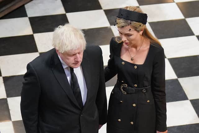 Former prime minister Boris Johnson and his now-wife Carrie Johnson. Photo: Getty