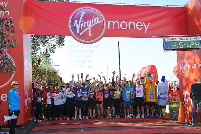 The London Marathon start line. Photo: Getty