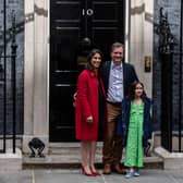 Nazanin Zaghari-Ratcliffe visits 10 Downing Street with her husband and daughter after she was freed from captivity in Iran in March 2022. Credit: Getty Images